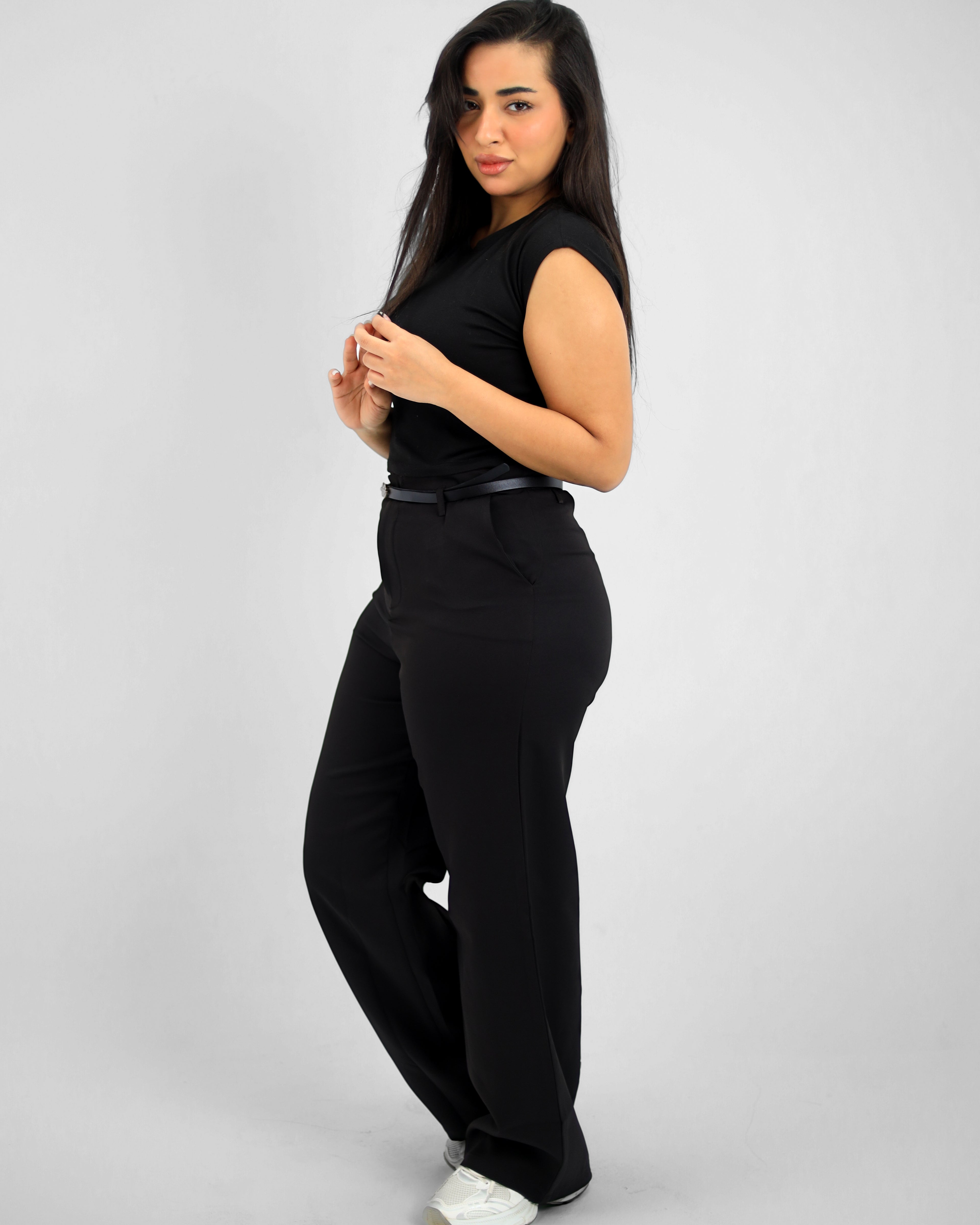 Straight Leg Black Pant