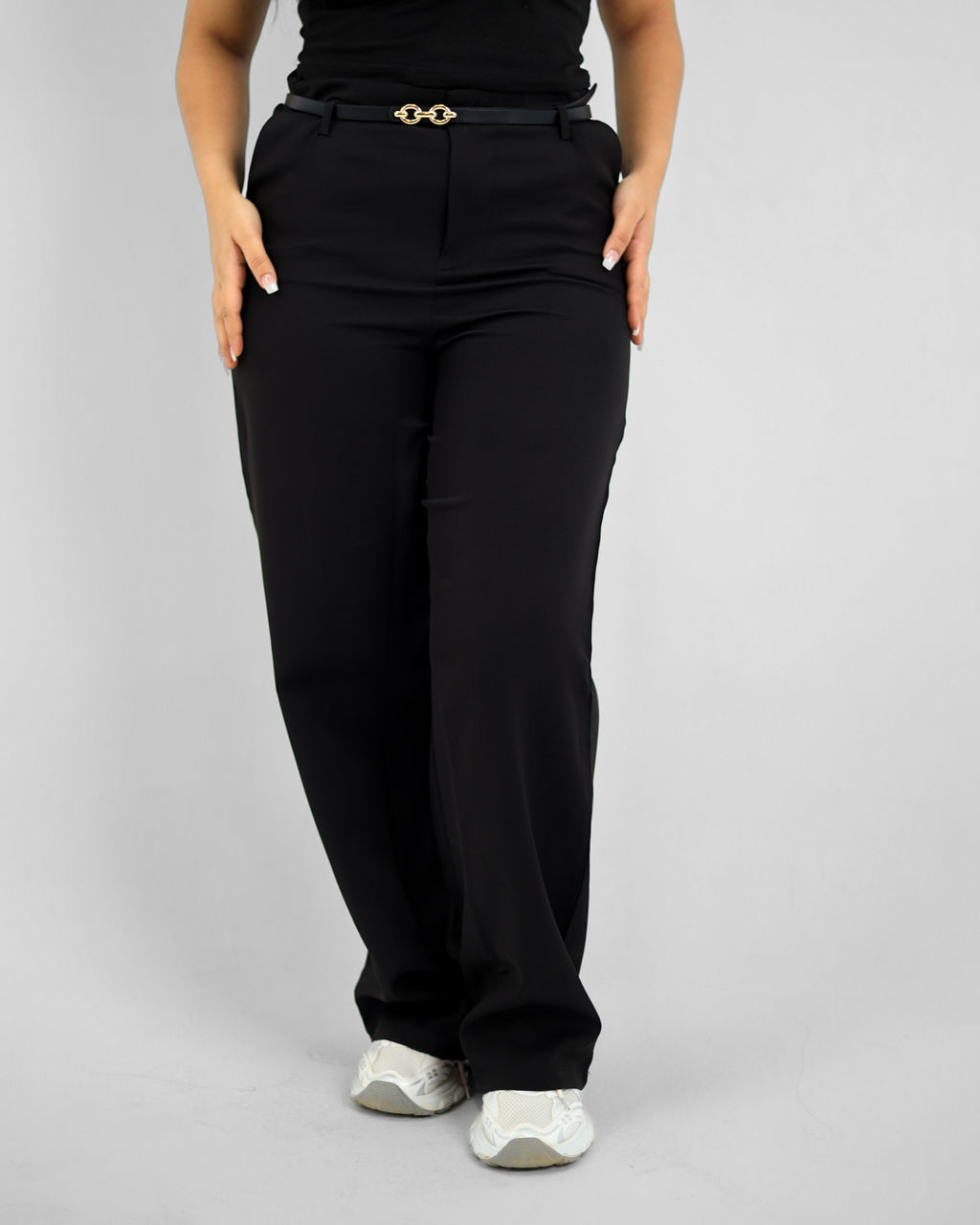 Straight Leg Black Pant