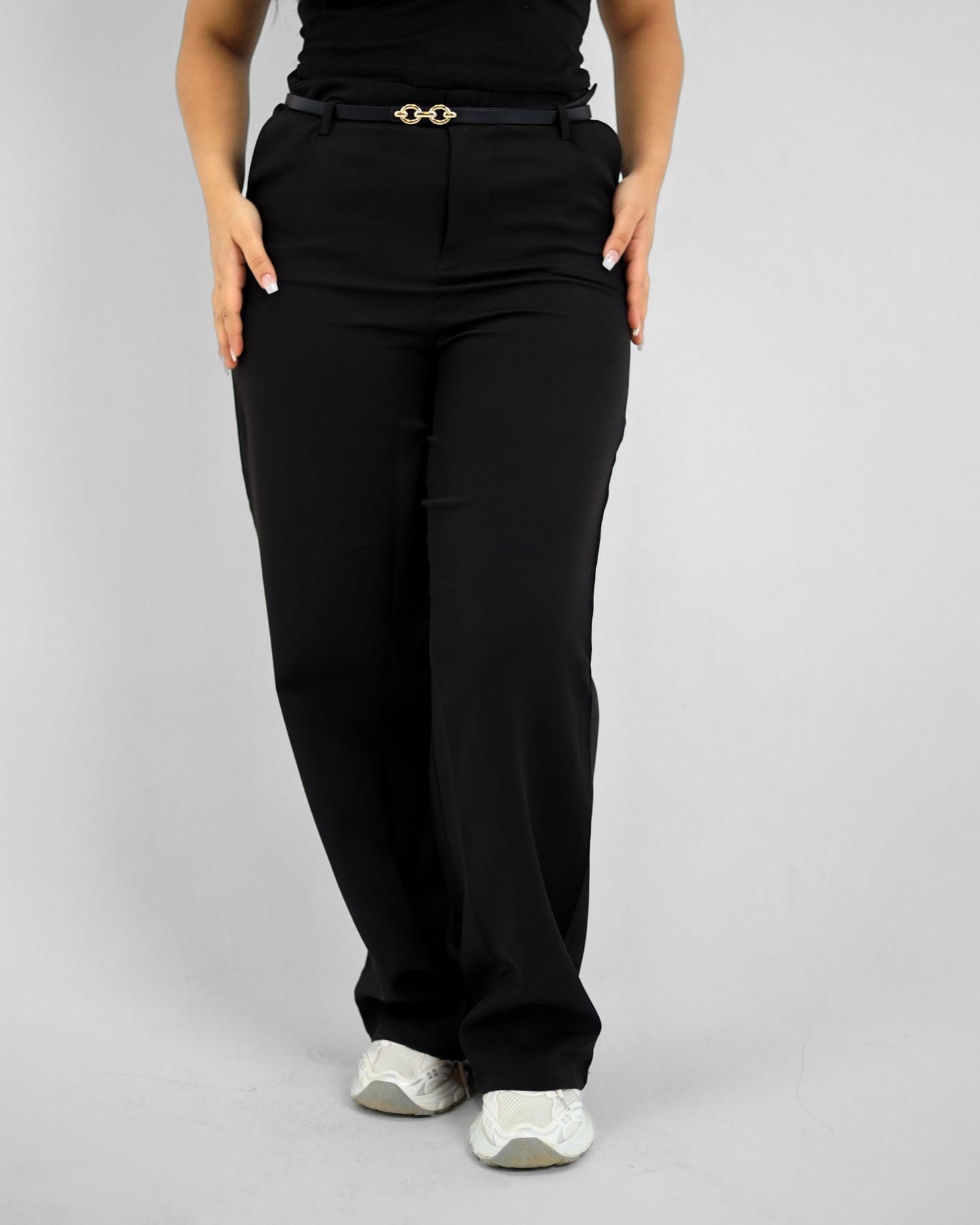 Straight Leg Black Pant