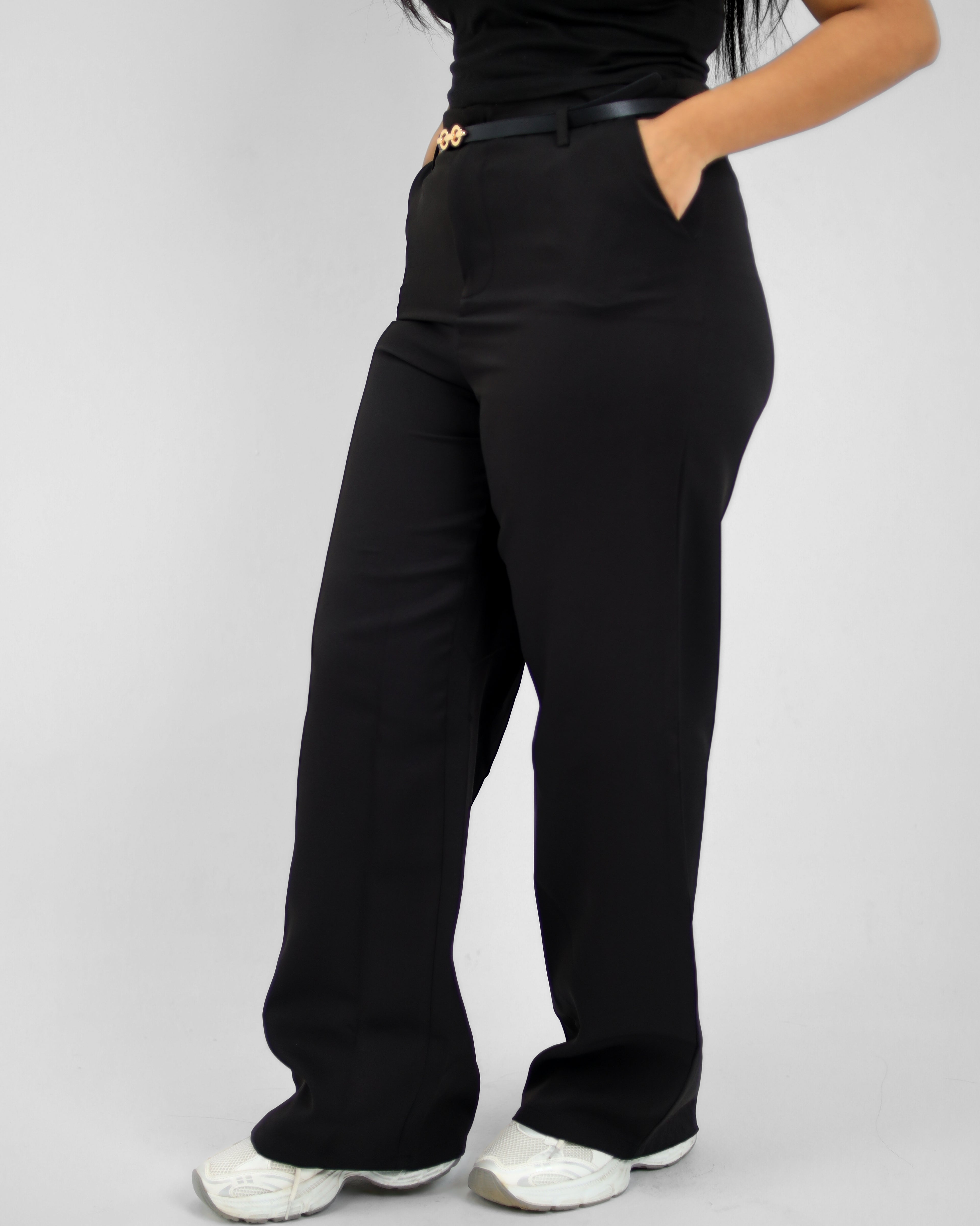 Straight Leg Black Pant