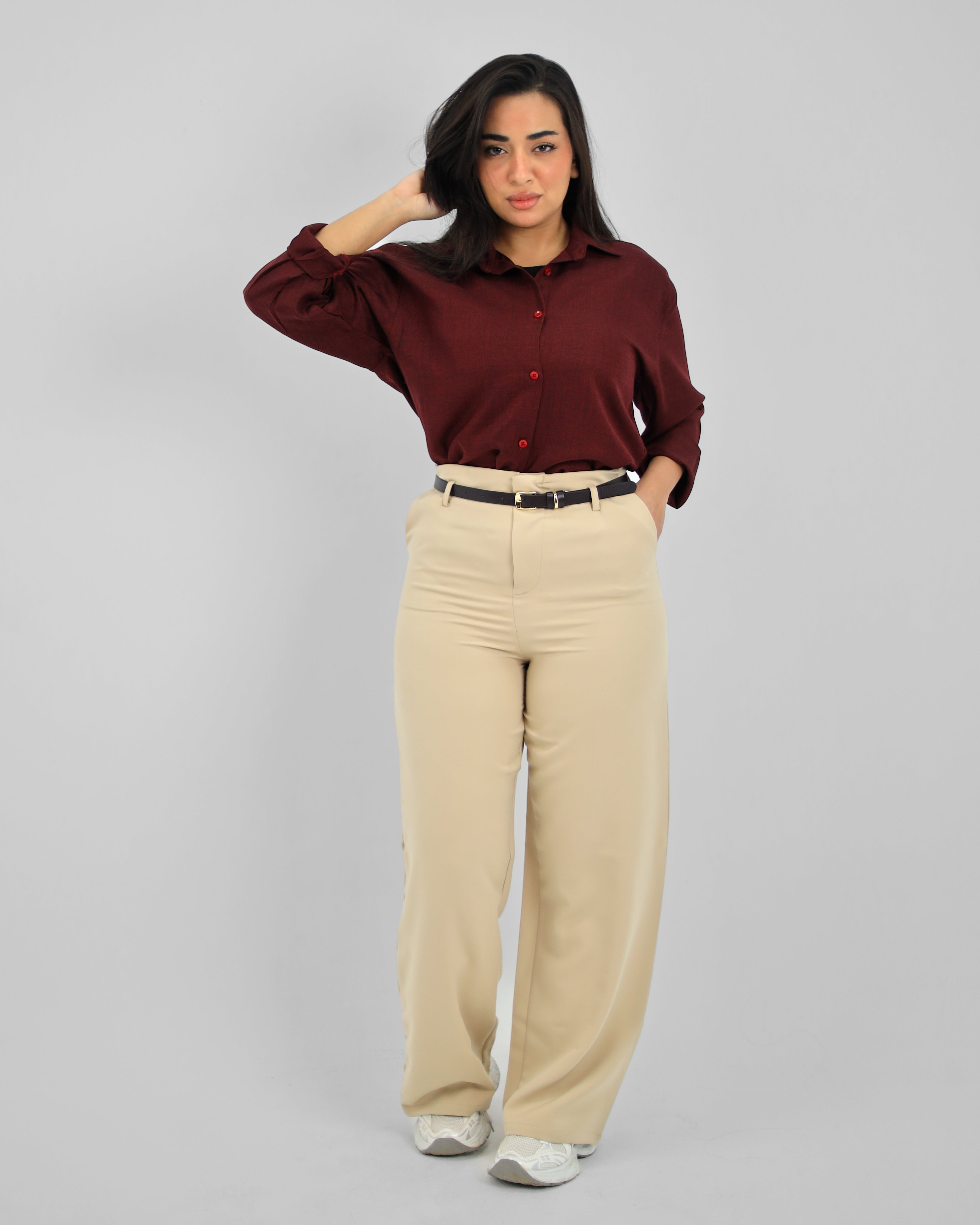 Oversize Burgundy Shirt