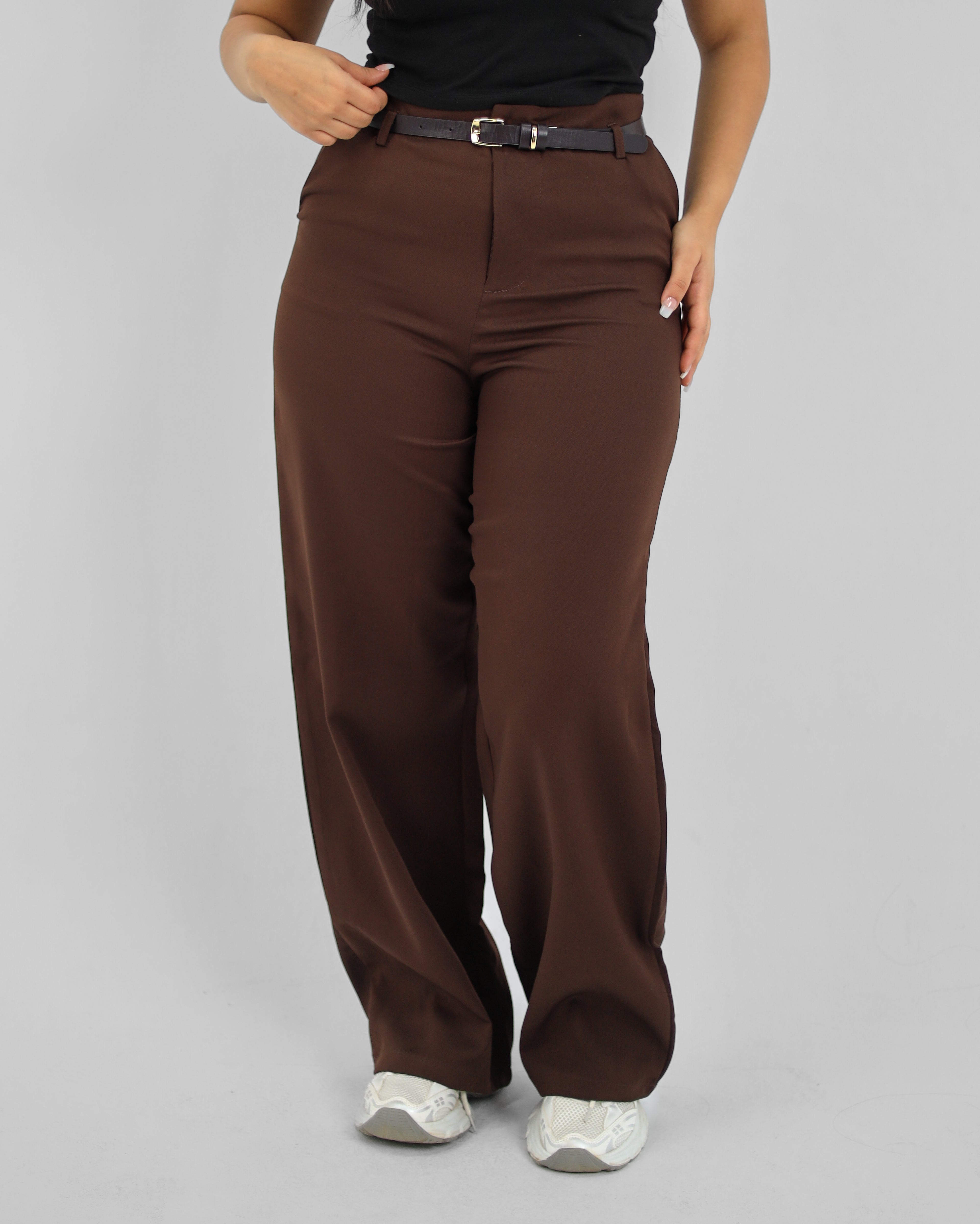 Straight Leg Brown Pant
