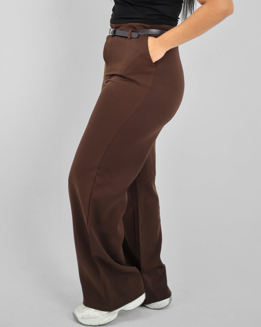 Straight Leg Brown Pant
