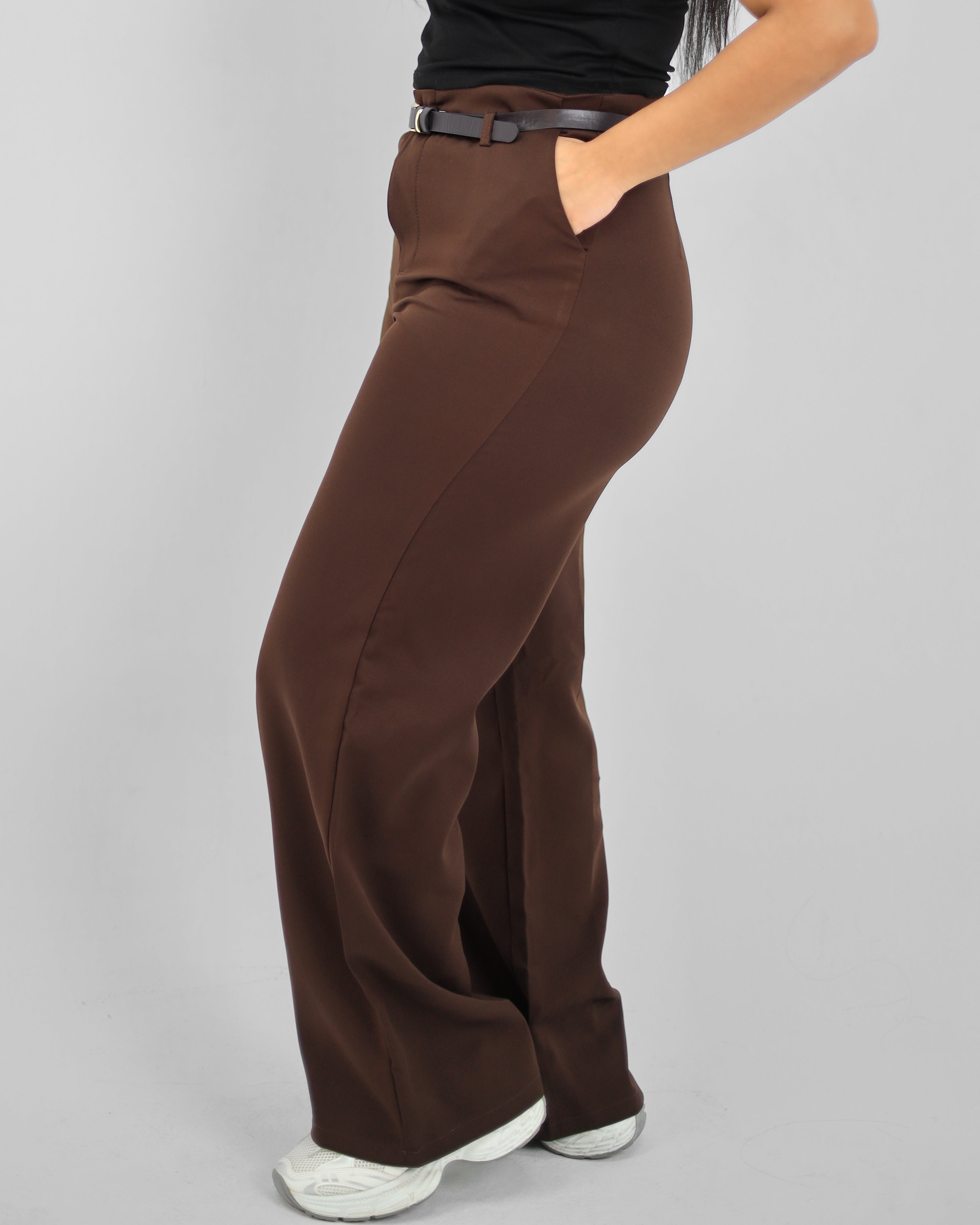 Straight Leg Brown Pant