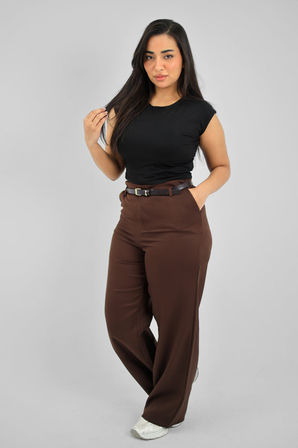 Straight Leg Brown Pant