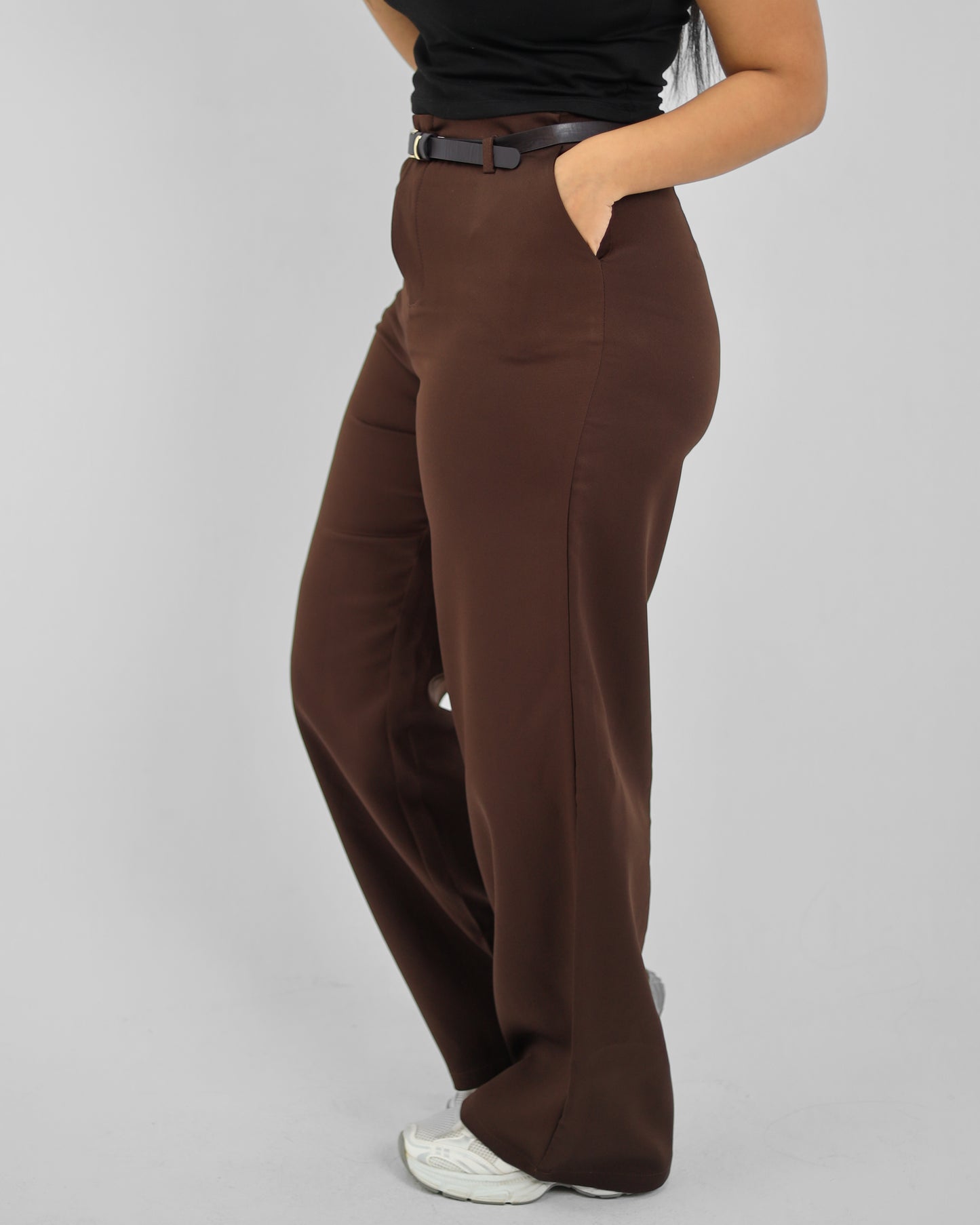 Straight Leg Brown Pant