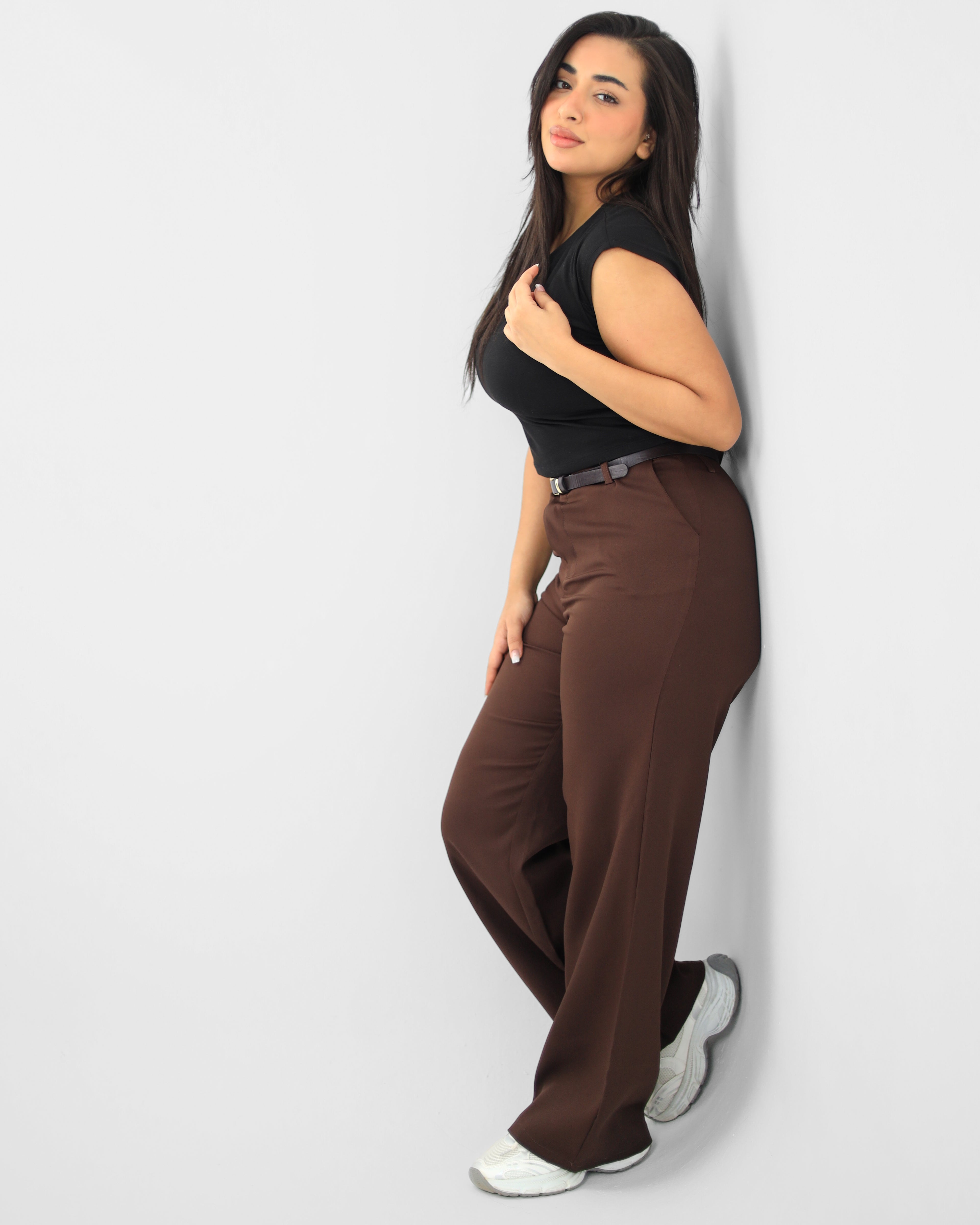 Straight Leg Brown Pant
