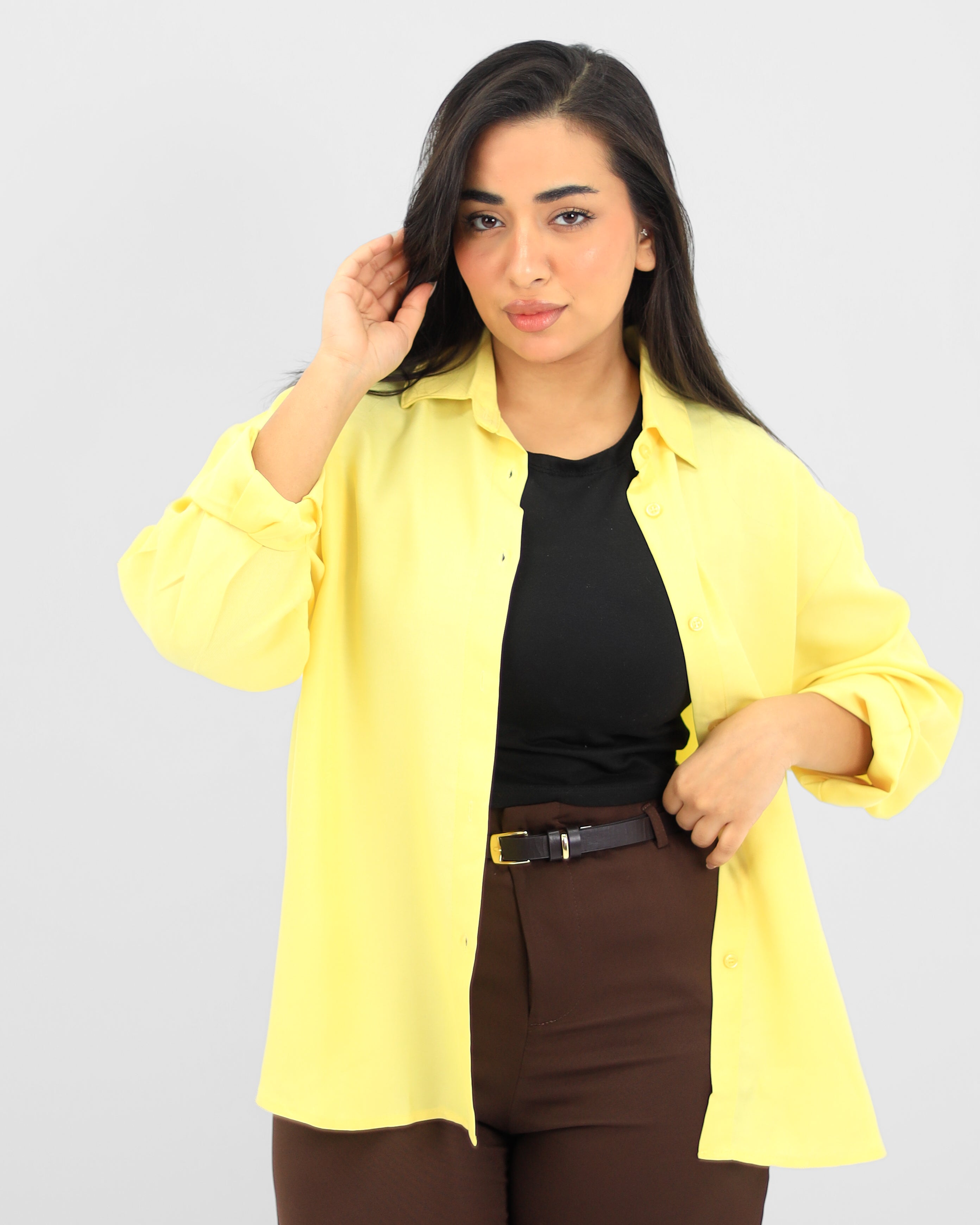 Oversize Butter Yellow Shirt