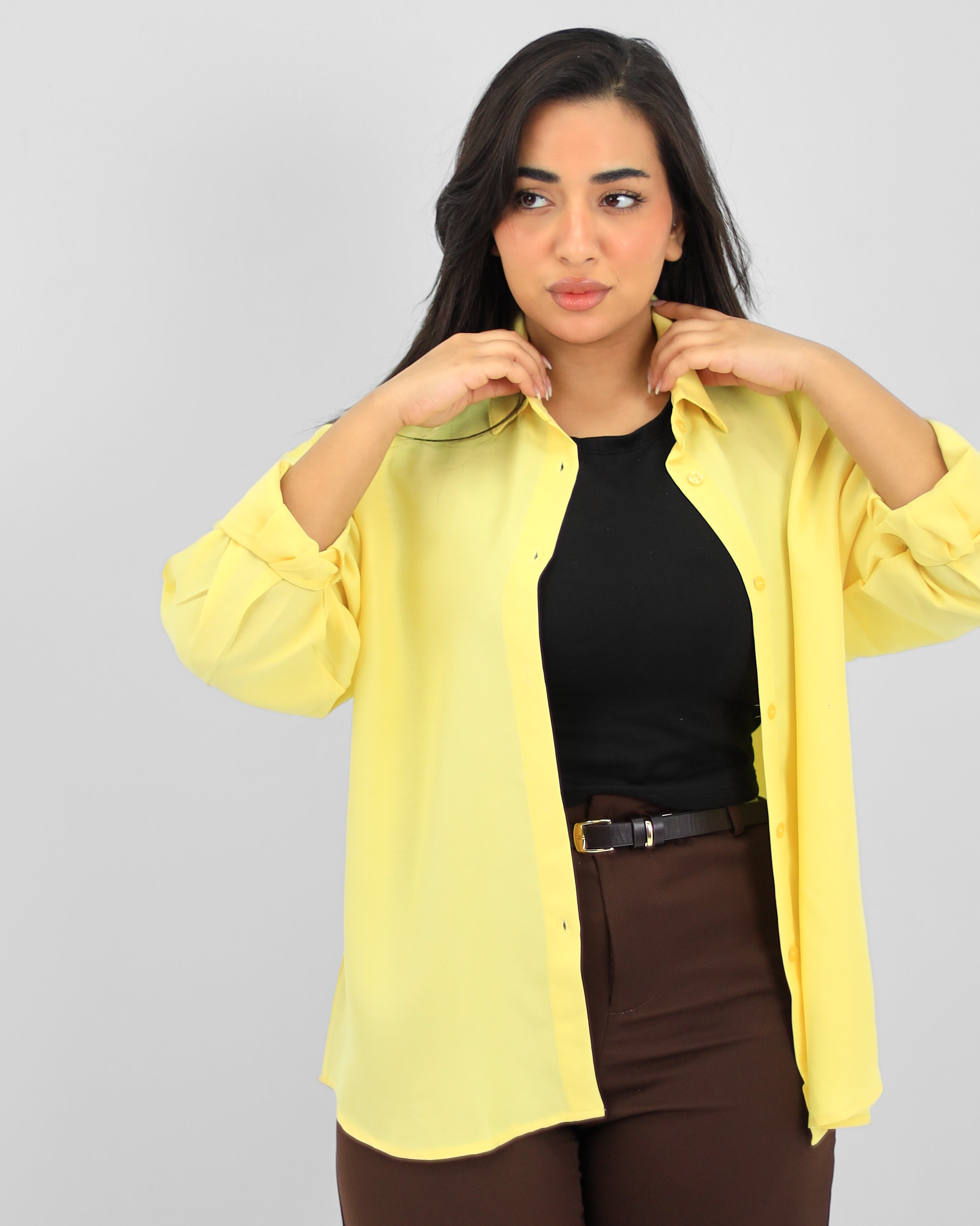 Oversize Butter Yellow Shirt