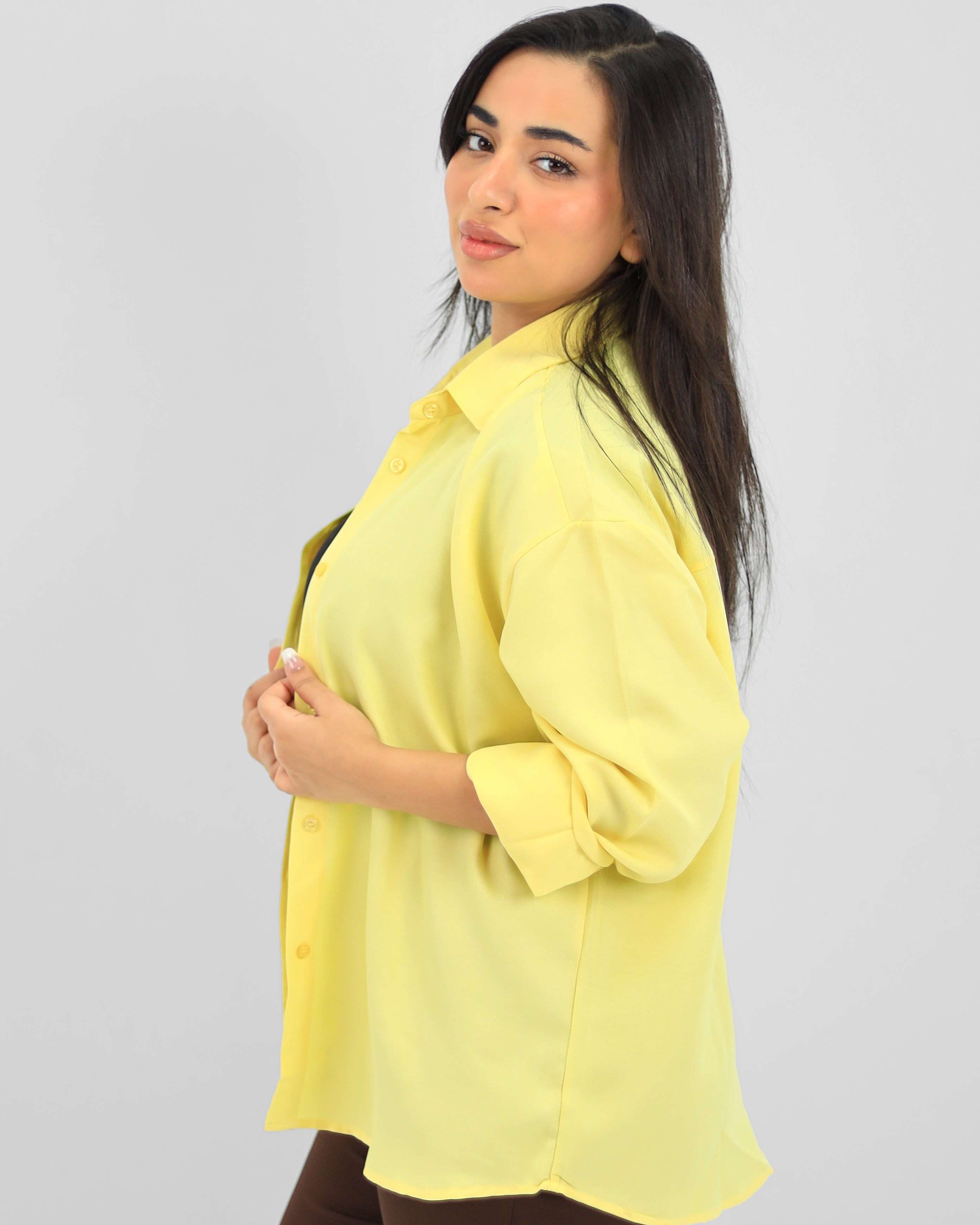 Oversize Butter Yellow Shirt