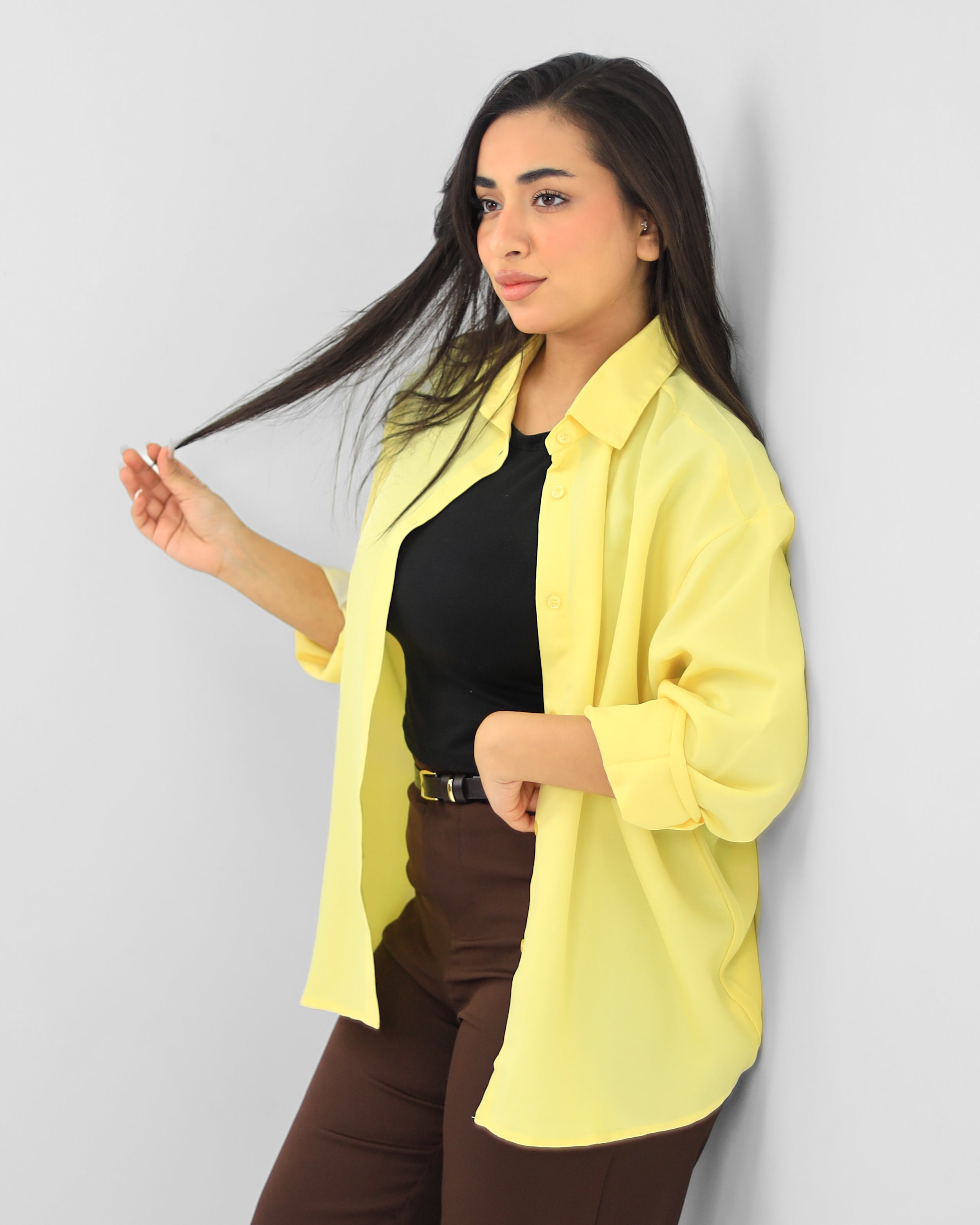 Oversize Butter Yellow Shirt