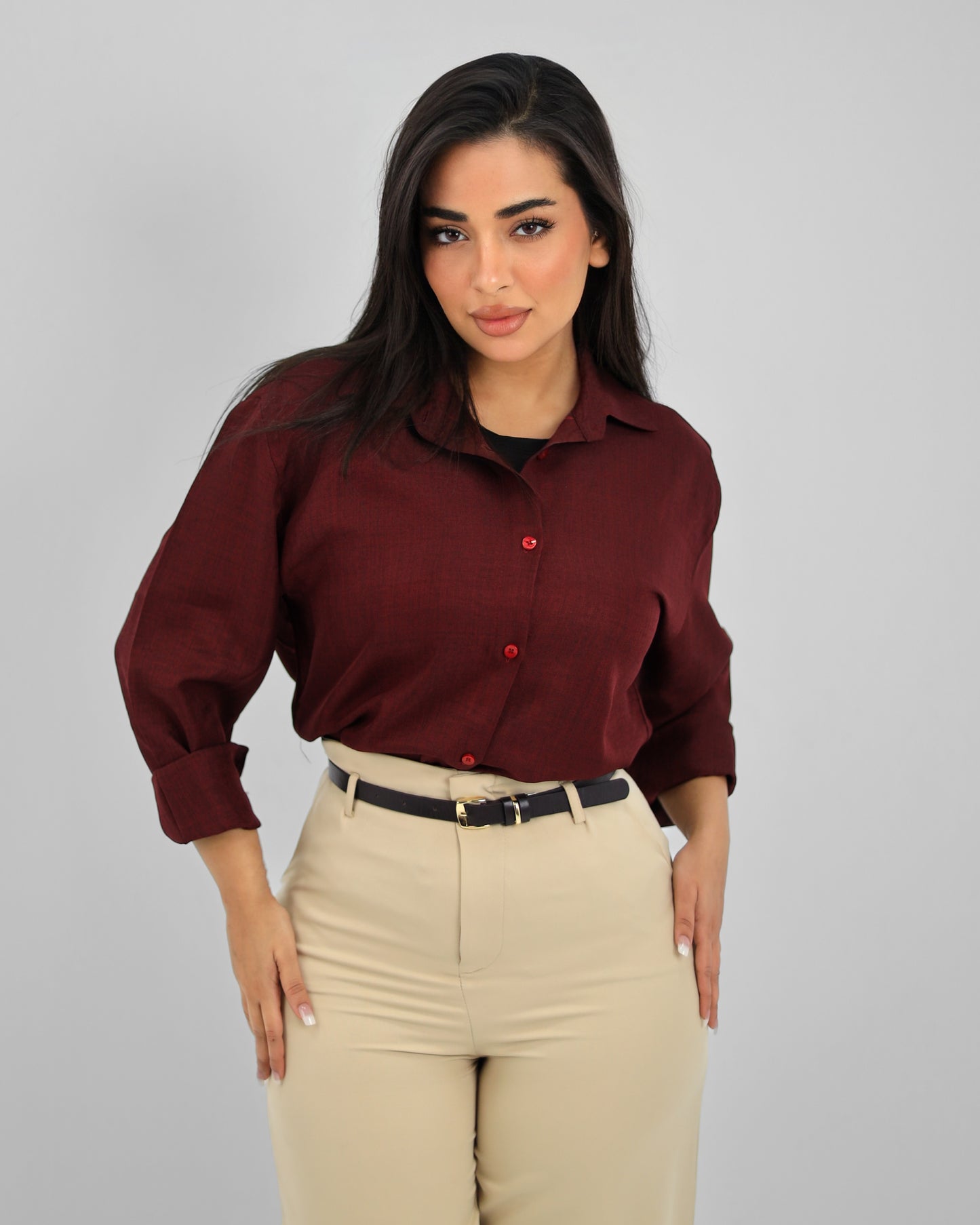 Oversize Burgundy Shirt