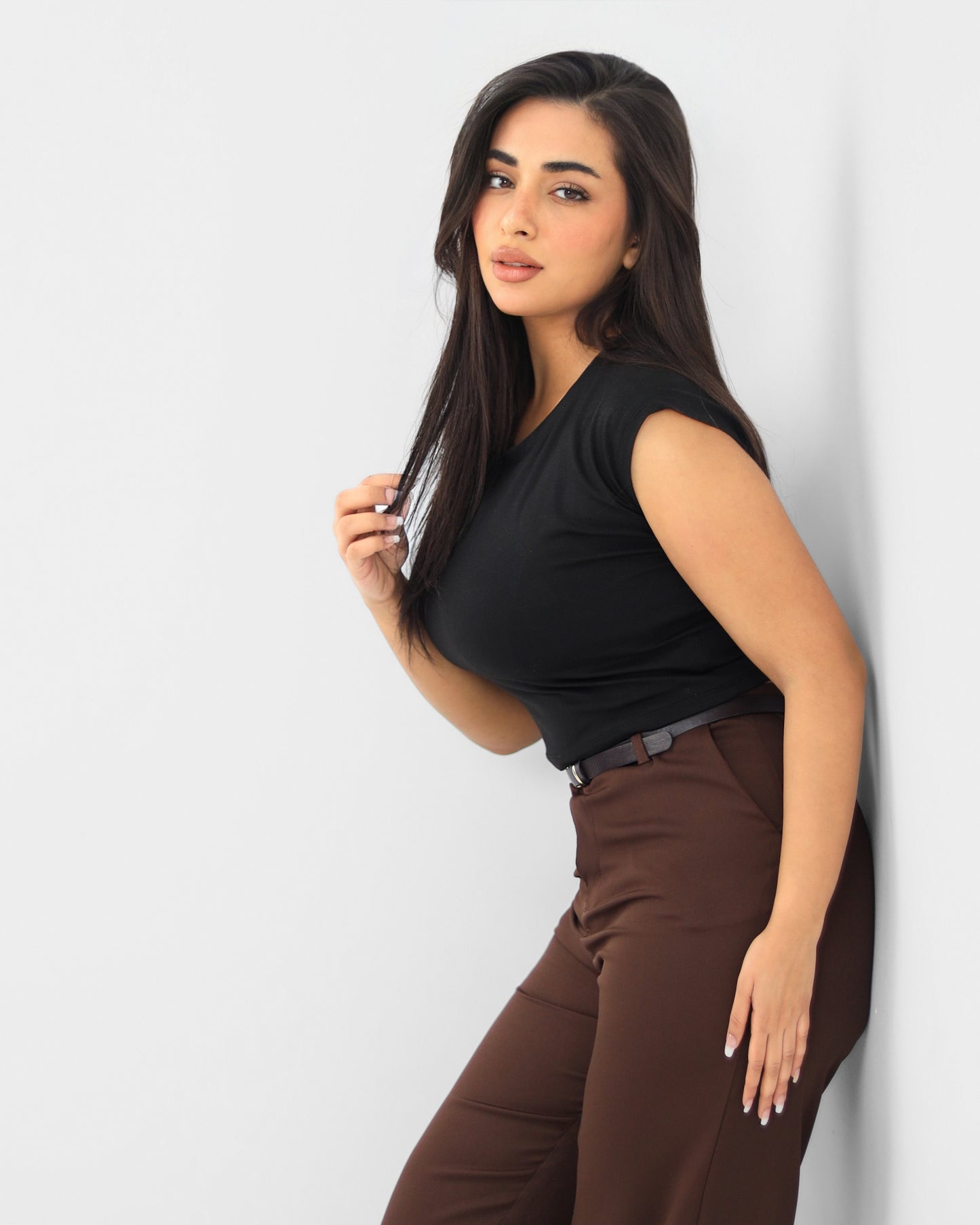 Straight Leg Brown Pant