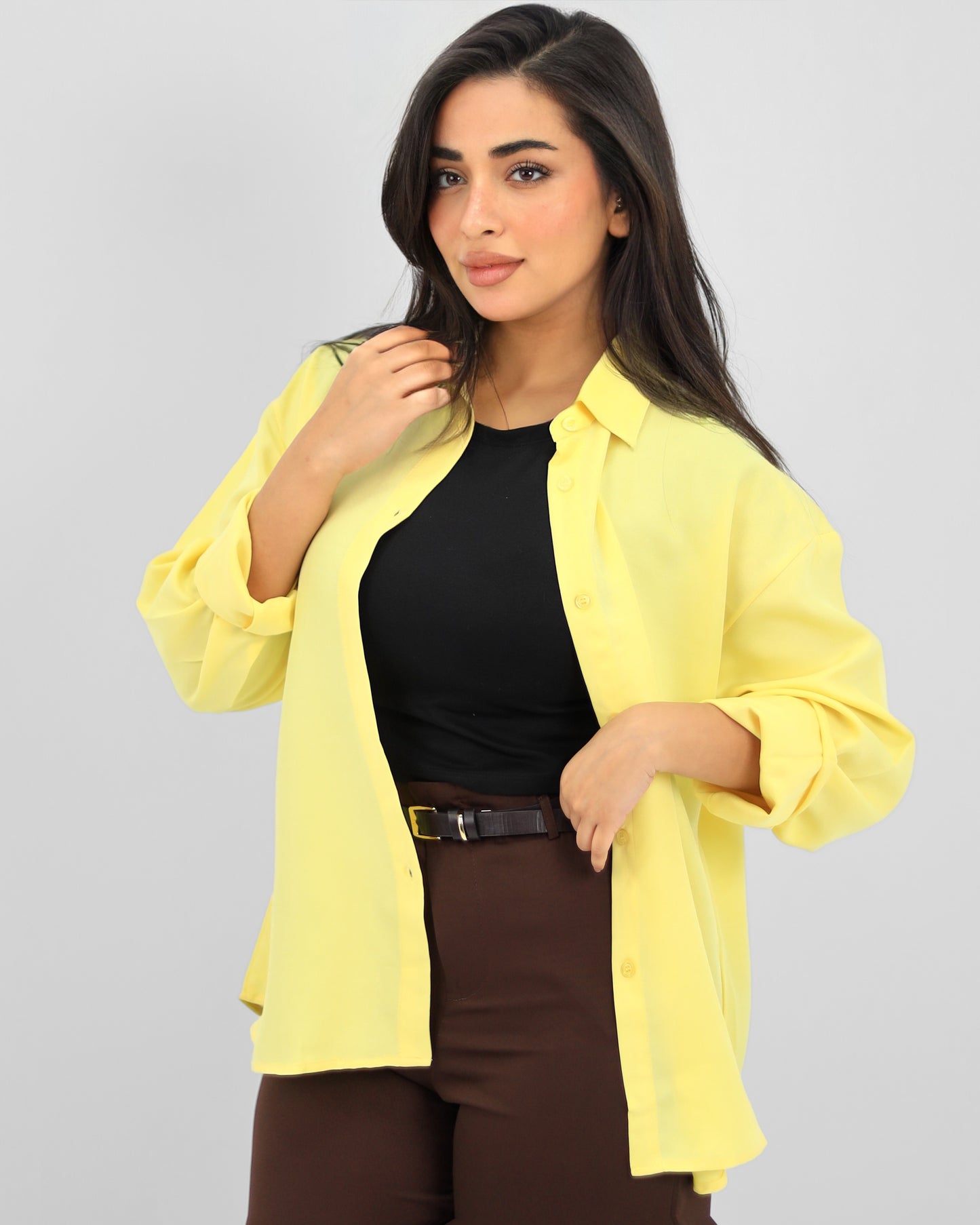 Oversize Butter Yellow Shirt
