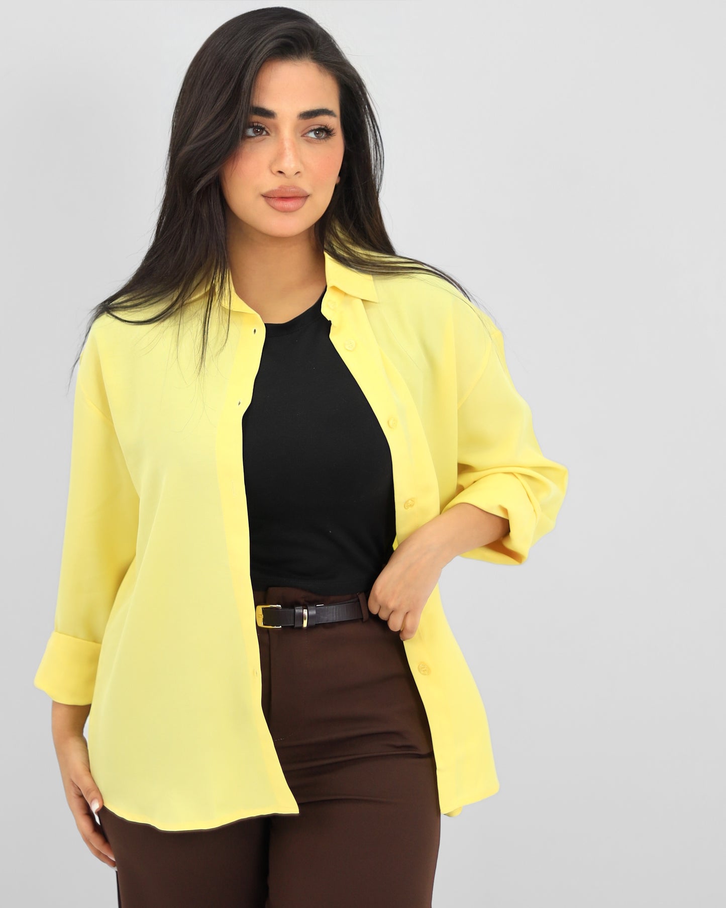 Oversize Butter Yellow Shirt