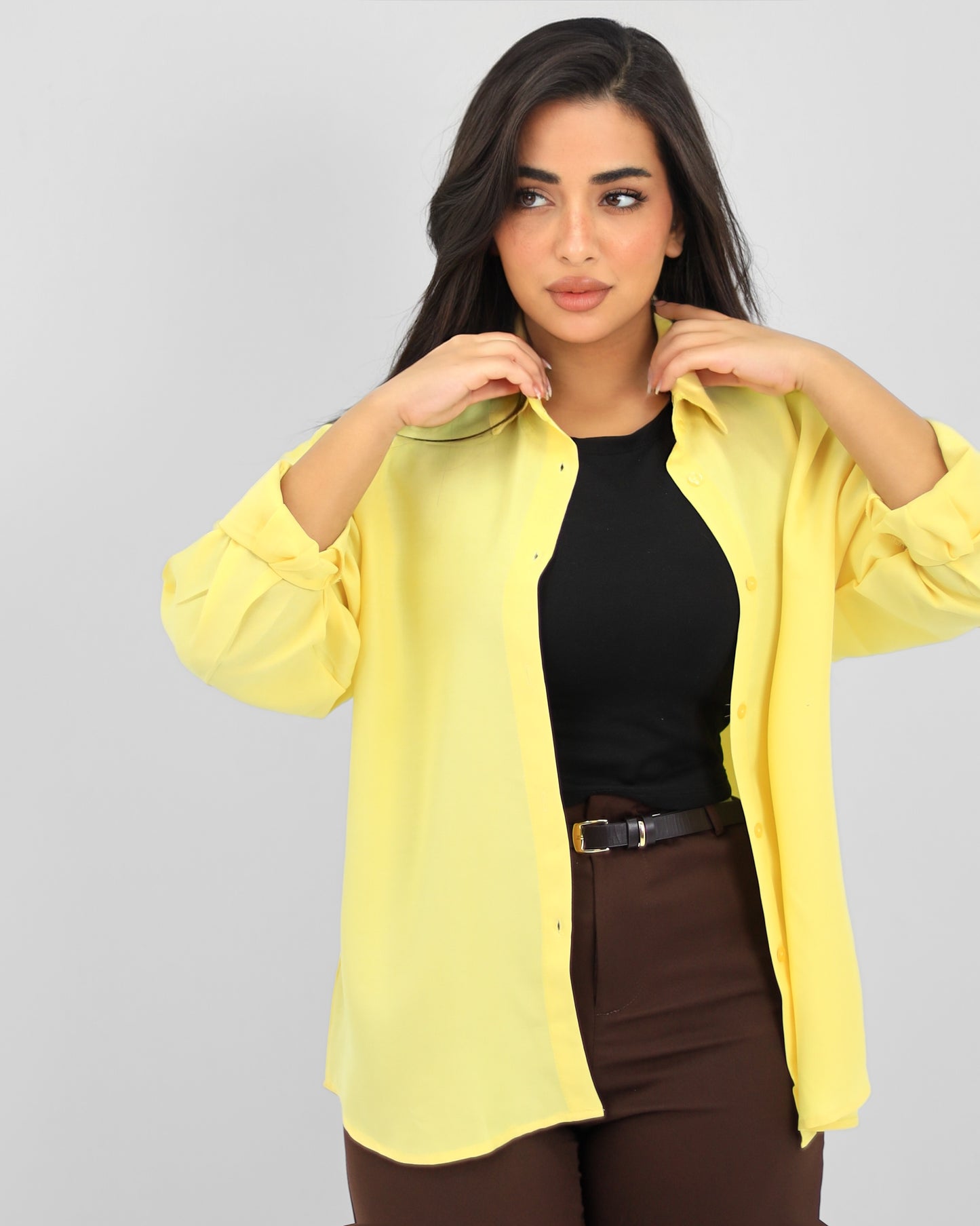 Oversize Butter Yellow Shirt