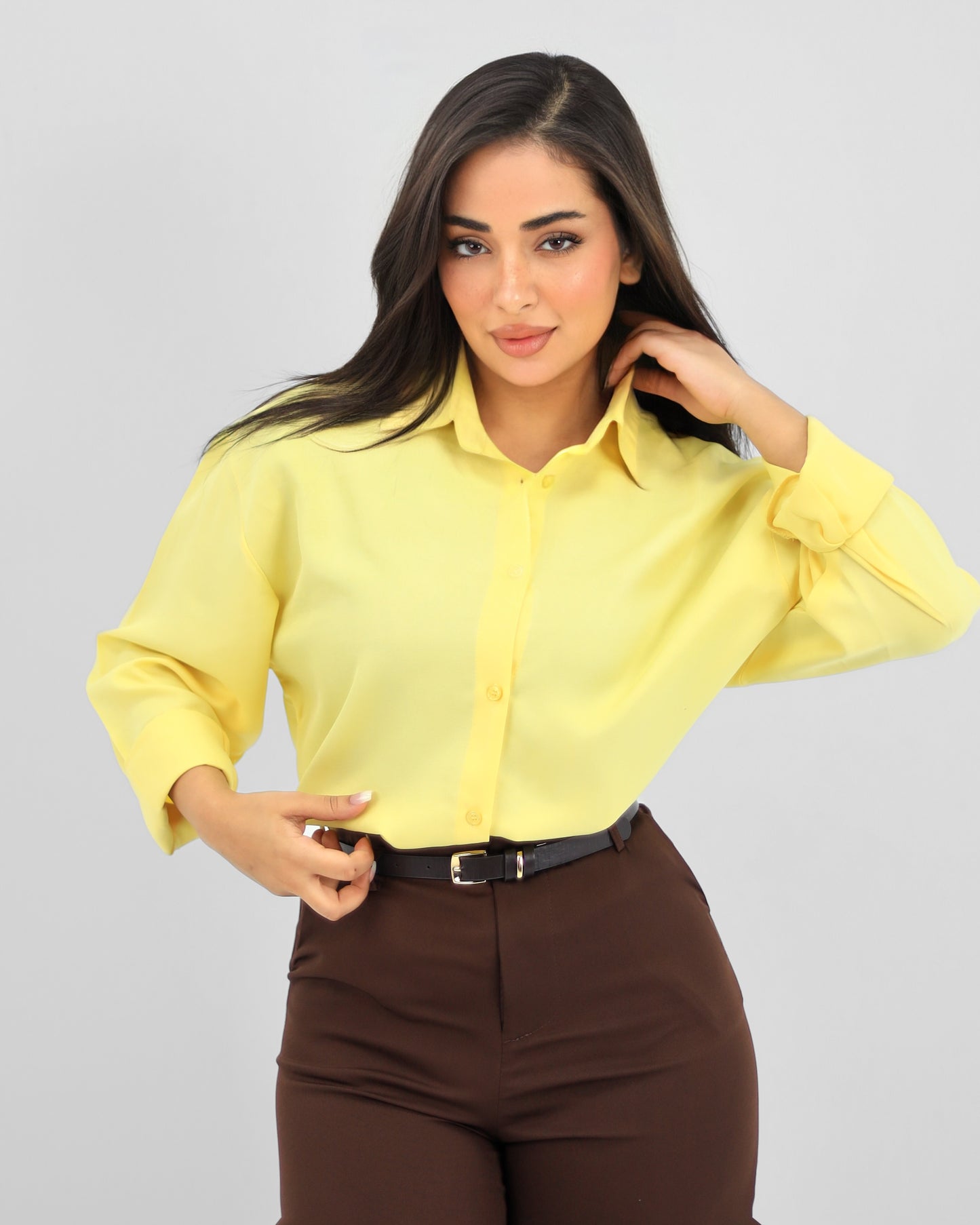 Oversize Butter Yellow Shirt