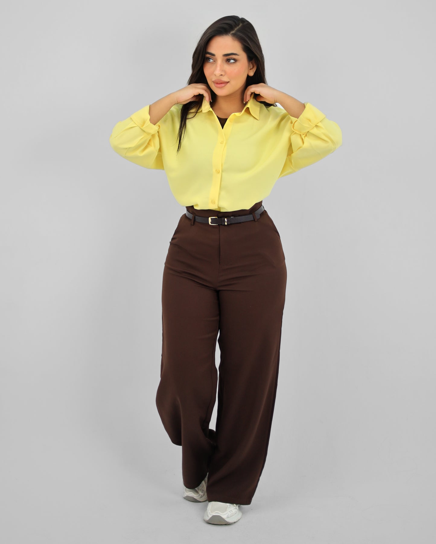 Straight Leg Brown Pant