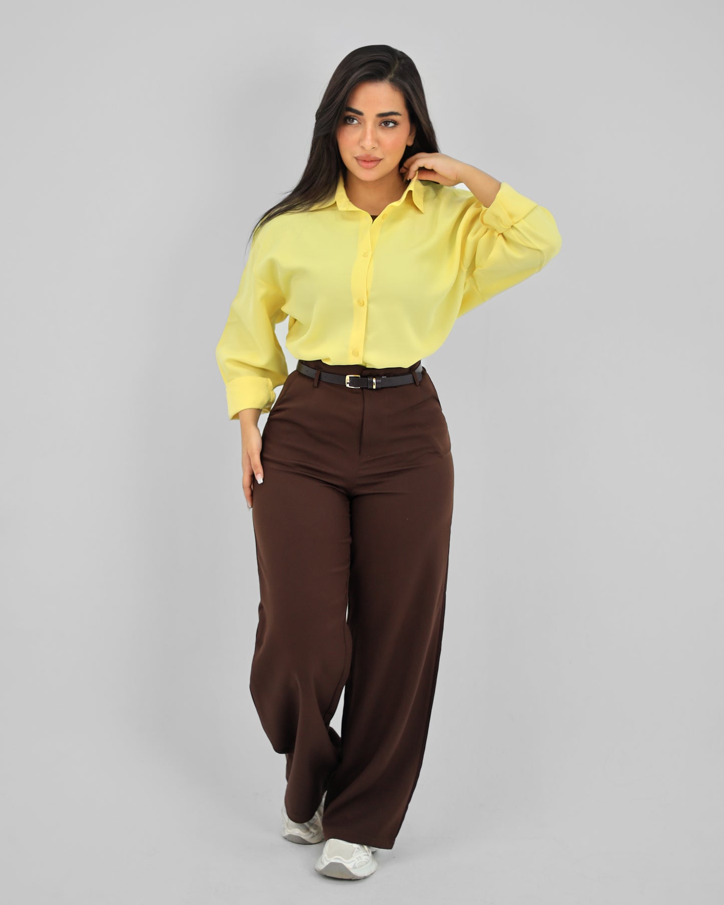 Straight Leg Brown Pant
