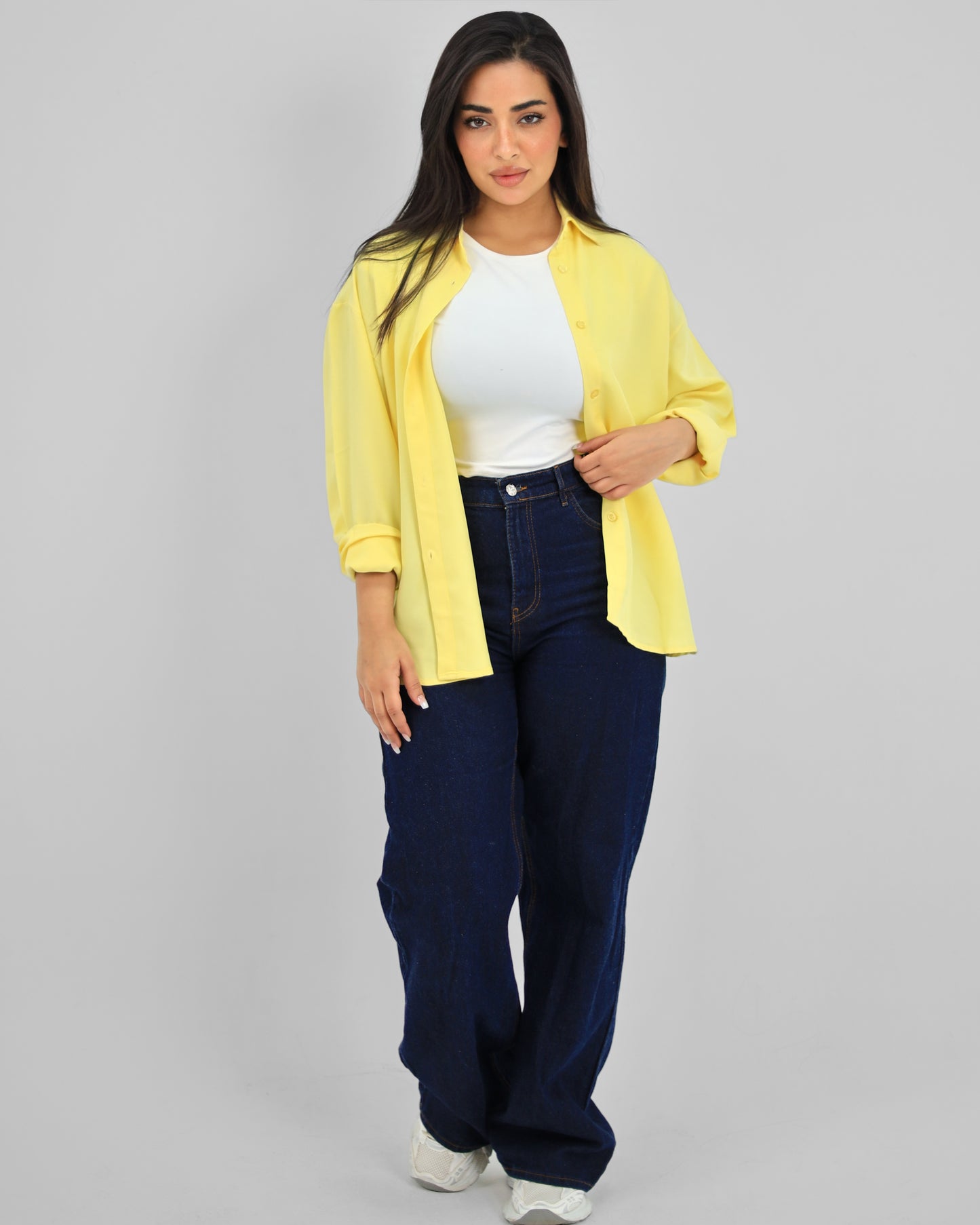 Oversize Butter Yellow Shirt