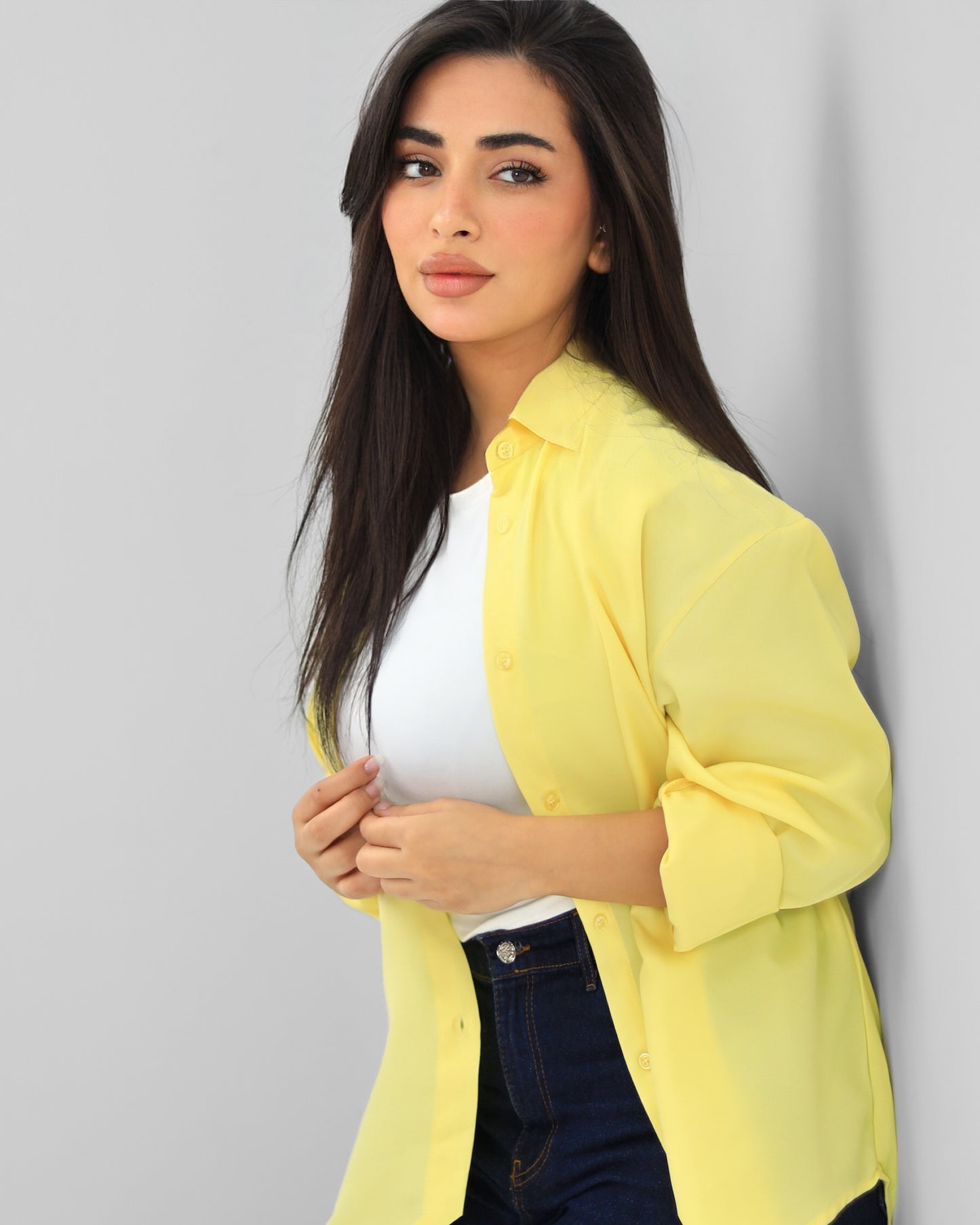 Oversize Butter Yellow Shirt