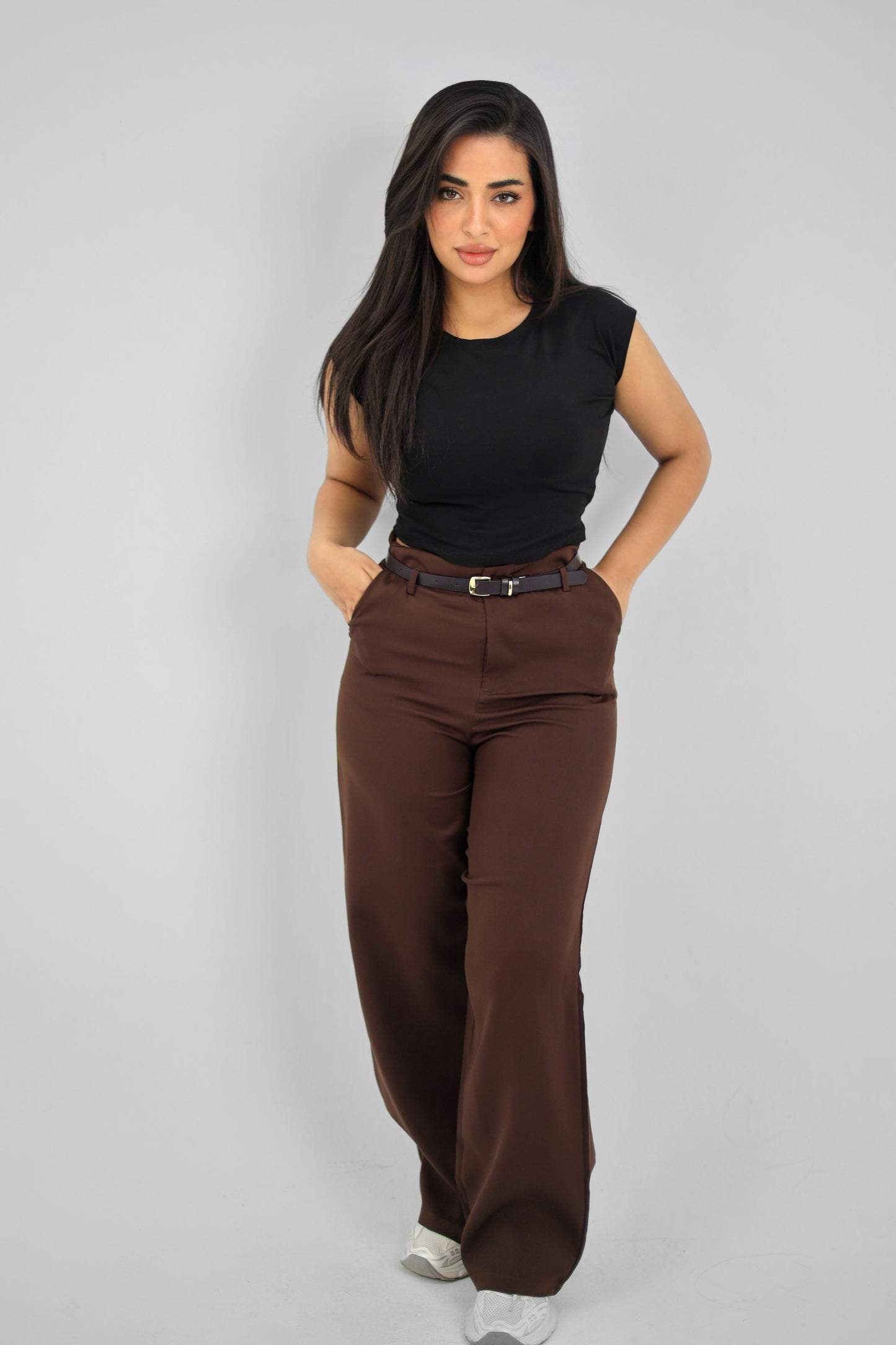 Straight Leg Brown Pant
